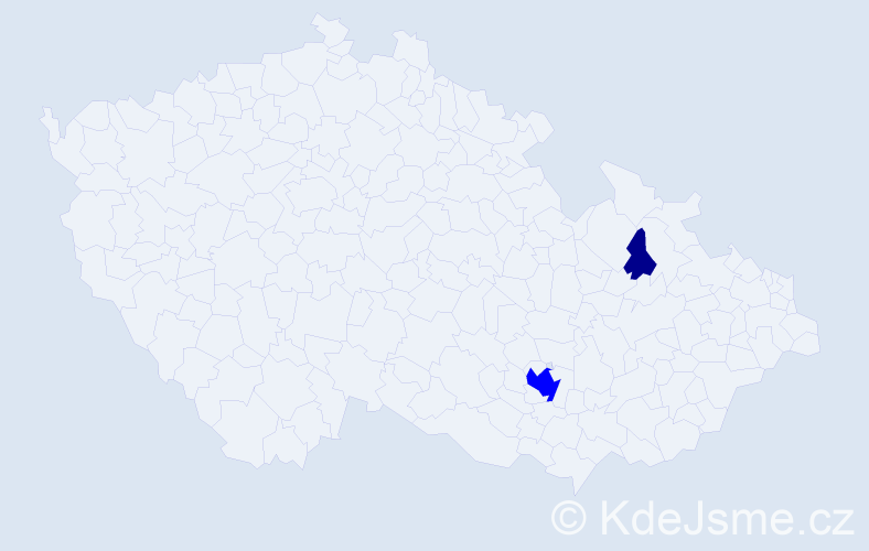 Příjmení: 'Paolisso', počet výskytů 3 v celé ČR