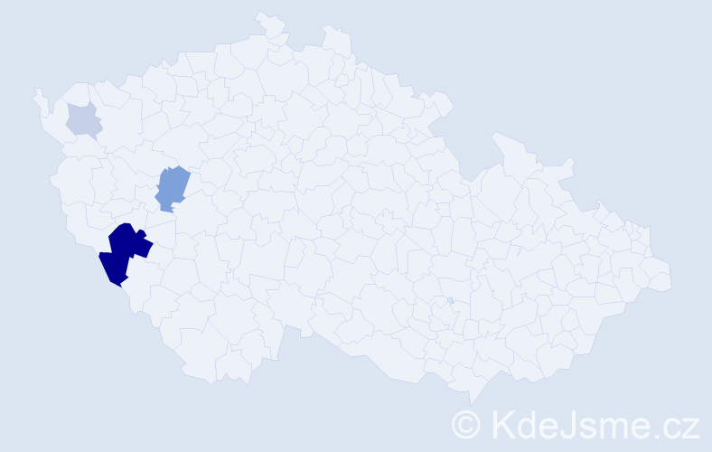Příjmení: 'Kellnhofer', počet výskytů 11 v celé ČR
