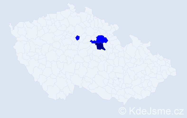 Příjmení: 'Prettenhoferová', počet výskytů 4 v celé ČR