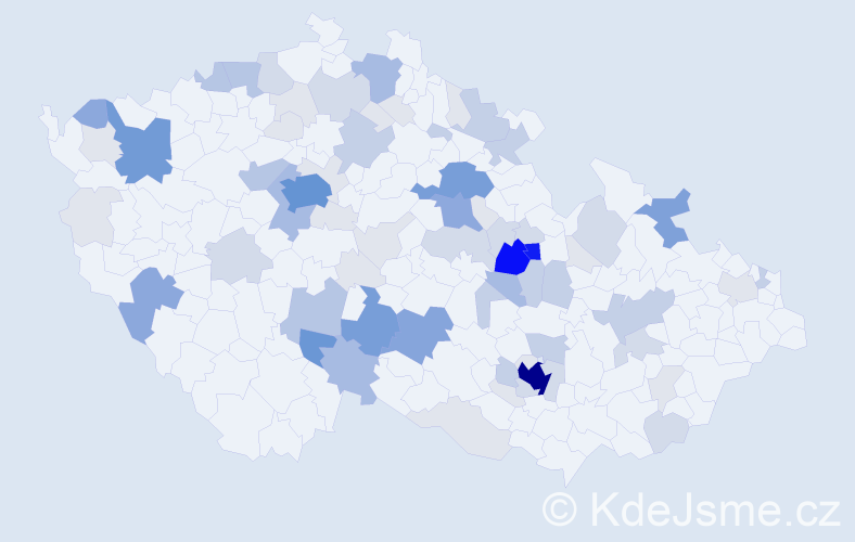 Příjmení: 'Pakosta', počet výskytů 285 v celé ČR