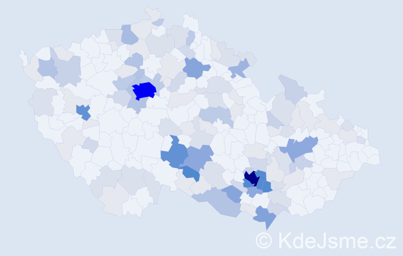 Příjmení: 'Florian', počet výskytů 438 v celé ČR