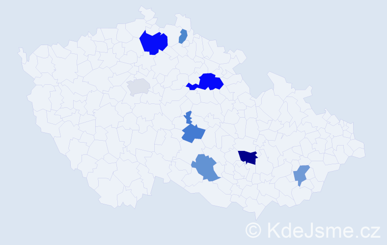 Příjmení: '"Bat-Erdene"', počet výskytů 12 v celé ČR