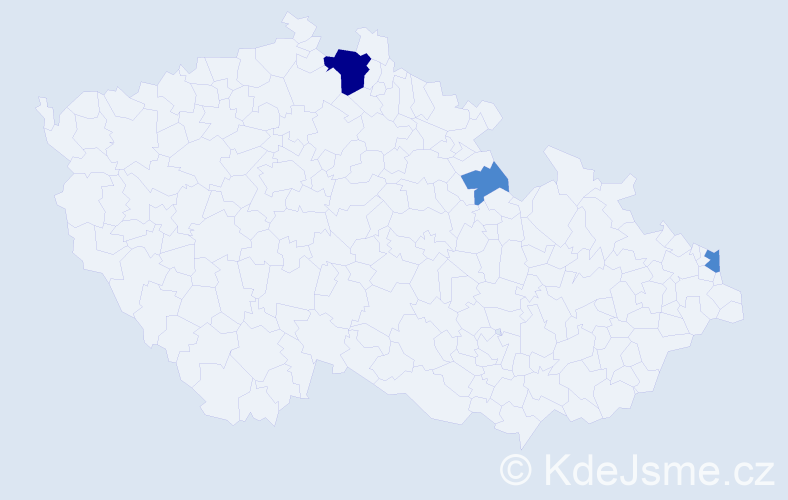 Příjmení: 'Szatkowski', počet výskytů 5 v celé ČR