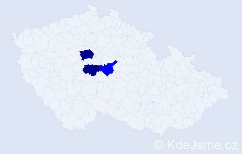 Příjmení: 'Cernšteinová', počet výskytů 5 v celé ČR