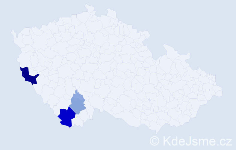 Příjmení: 'Faschingbauer', počet výskytů 20 v celé ČR