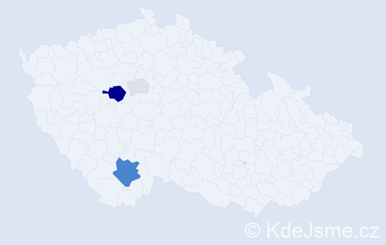 Příjmení: 'Verbitskaya', počet výskytů 5 v celé ČR