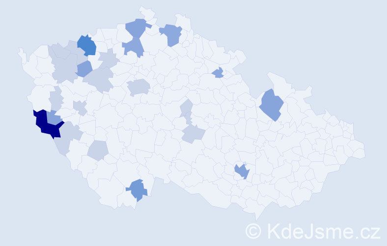 Příjmení: 'Höll', počet výskytů 56 v celé ČR