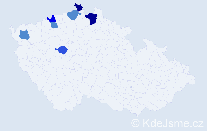 Příjmení: 'Buchholz', počet výskytů 9 v celé ČR