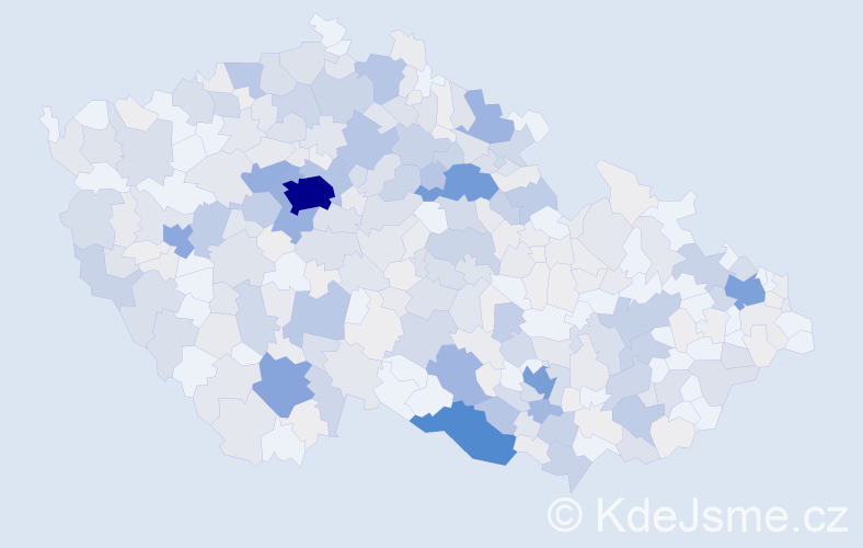 Příjmení: 'Ludvík', počet výskytů 1568 v celé ČR