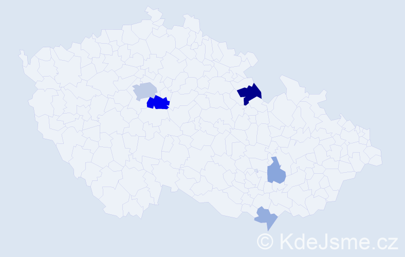 Příjmení: 'Porter', počet výskytů 15 v celé ČR