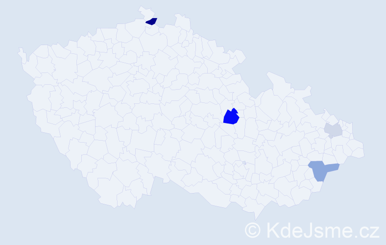 Příjmení: 'Matoš', počet výskytů 10 v celé ČR