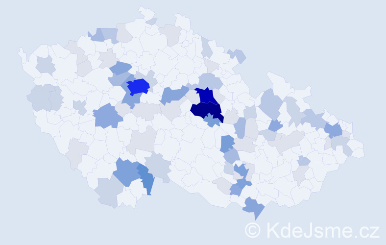 Příjmení: 'Soudek', počet výskytů 247 v celé ČR