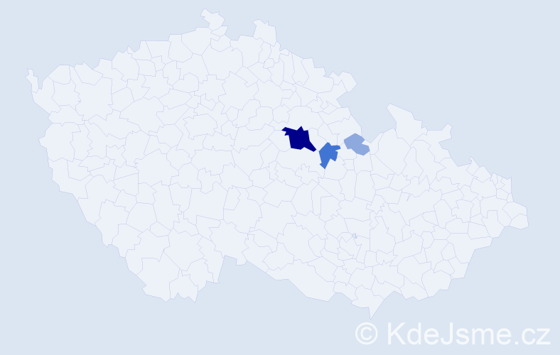 Příjmení: 'Bartheldi', počet výskytů 22 v celé ČR