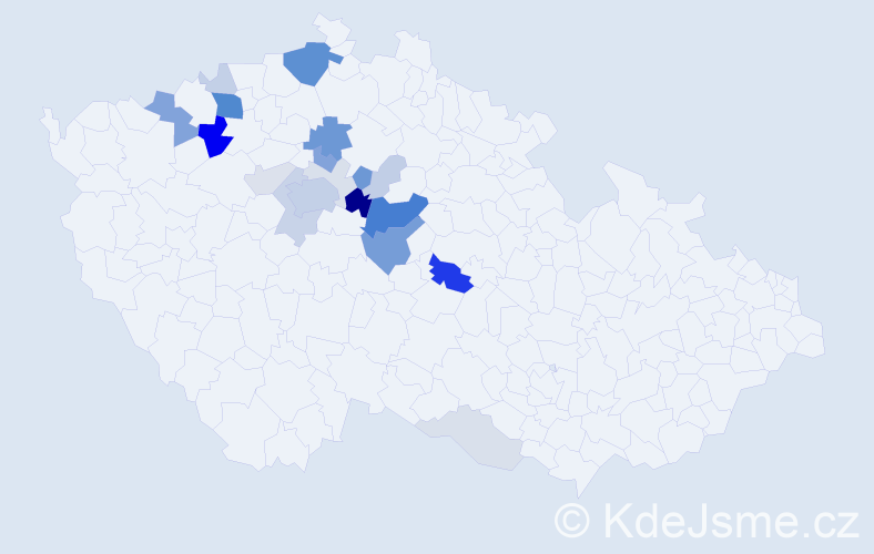 Příjmení: 'Ležalová', počet výskytů 80 v celé ČR