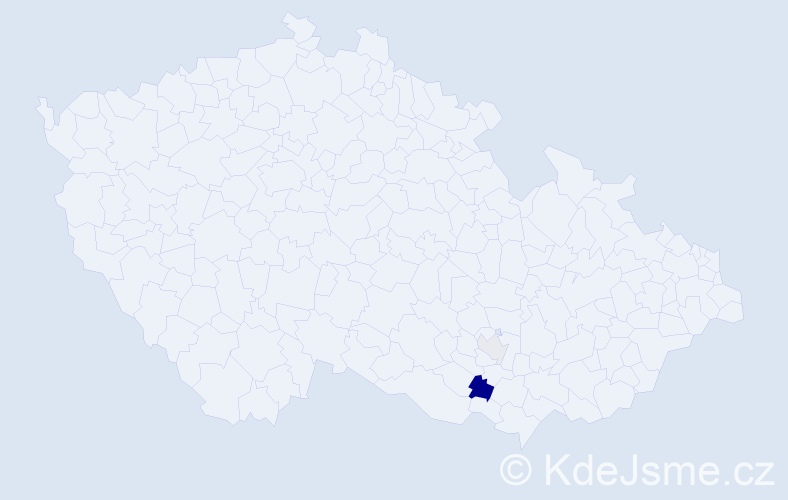 Příjmení: 'Veskernová', počet výskytů 4 v celé ČR