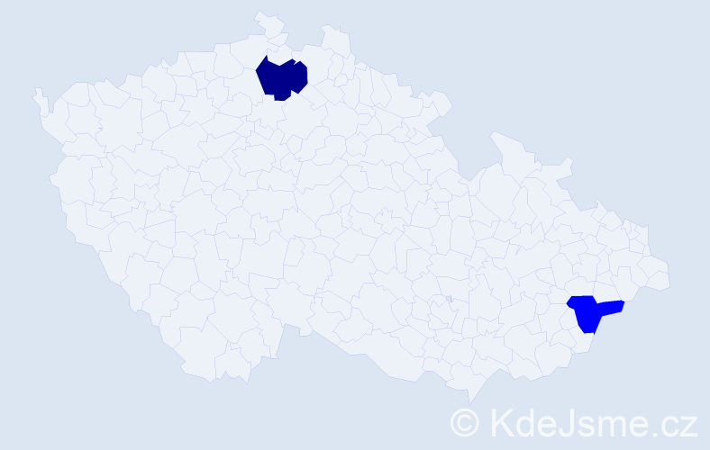 Příjmení: 'Gillis', počet výskytů 3 v celé ČR