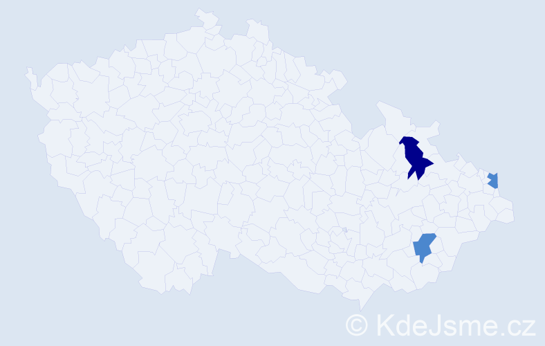 Příjmení: 'Machowská', počet výskytů 5 v celé ČR