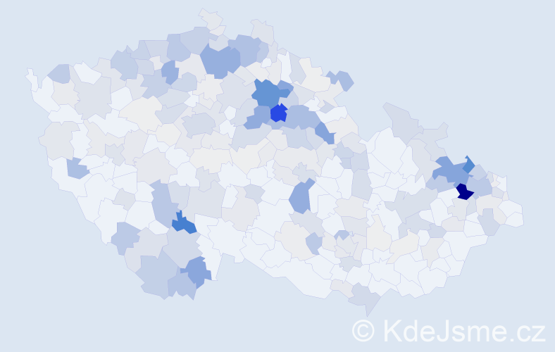 Příjmení: 'Řeháčková', počet výskytů 924 v celé ČR