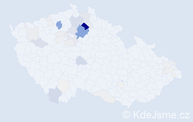 Příjmení: 'Kuntošová', počet výskytů 139 v celé ČR