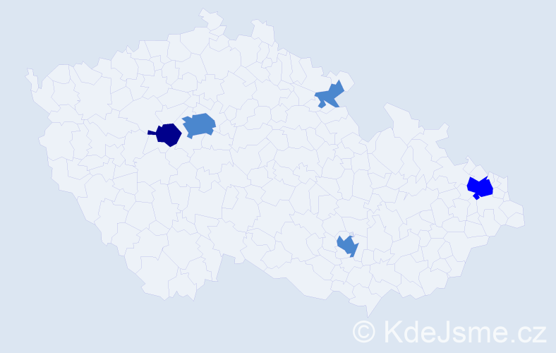 Příjmení: 'So', počet výskytů 8 v celé ČR