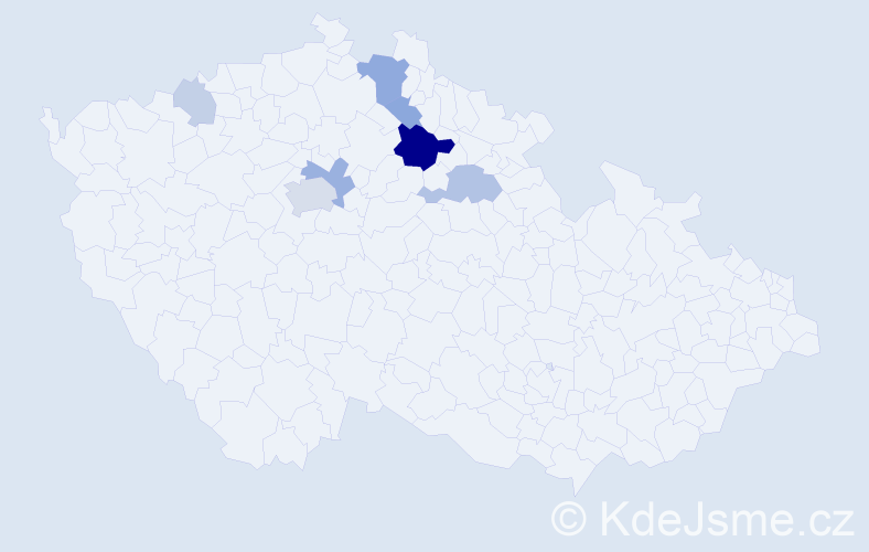 Příjmení: 'Karpašová', počet výskytů 21 v celé ČR