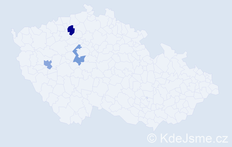 Příjmení: 'Puler', počet výskytů 3 v celé ČR