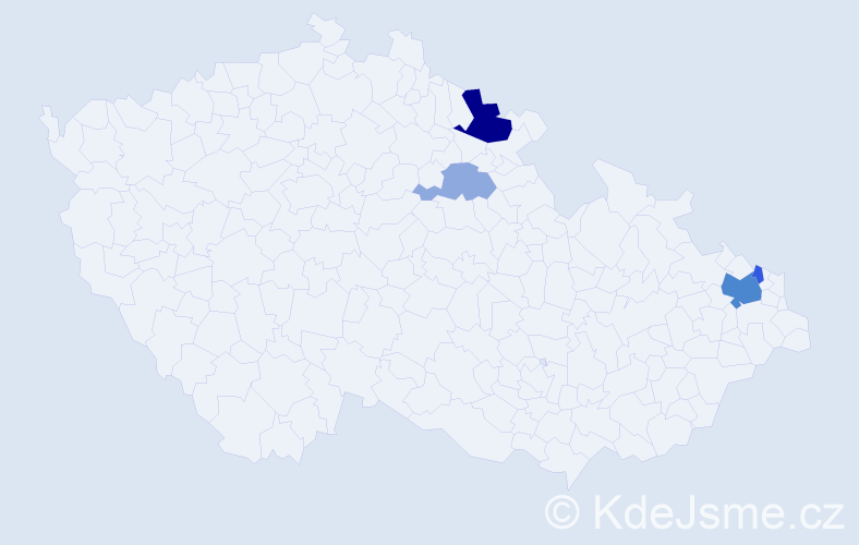 Příjmení: 'Koltun', počet výskytů 11 v celé ČR