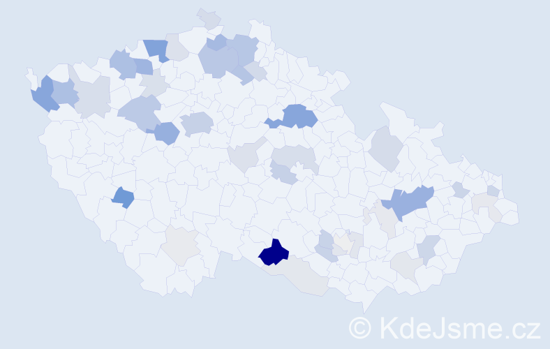 Příjmení: 'Melzer', počet výskytů 148 v celé ČR