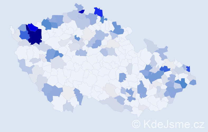 Příjmení: 'Šandor', počet výskytů 524 v celé ČR