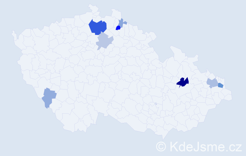 Příjmení: 'Dotková', počet výskytů 33 v celé ČR