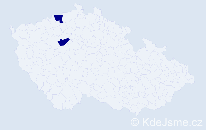 Příjmení: 'Helmbold', počet výskytů 2 v celé ČR