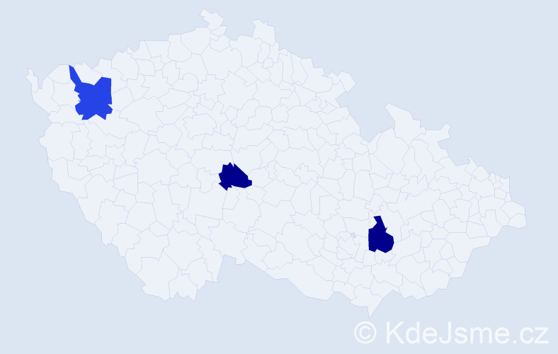 Příjmení: 'Kurpanik', počet výskytů 5 v celé ČR