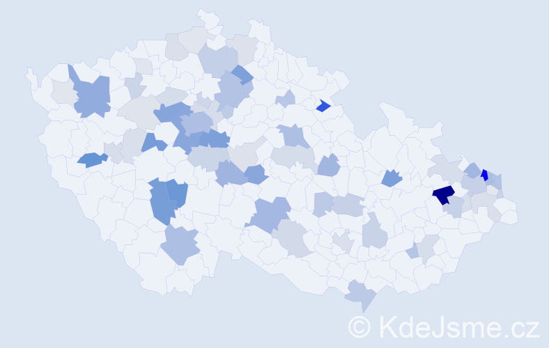 Příjmení: 'Černický', počet výskytů 224 v celé ČR