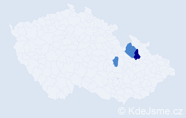 Příjmení: 'Szapowal', počet výskytů 5 v celé ČR