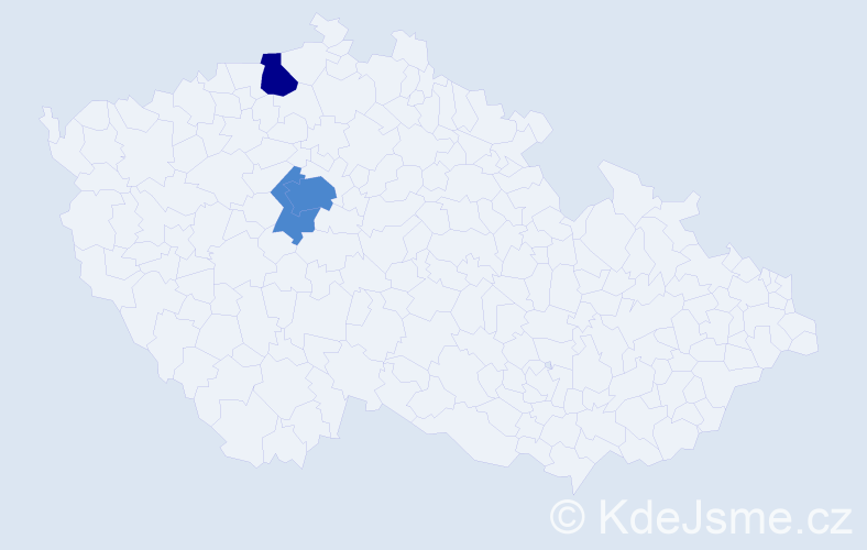 Příjmení: 'Lukinič', počet výskytů 5 v celé ČR