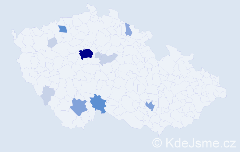 Příjmení: 'Falber', počet výskytů 34 v celé ČR