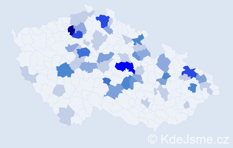 Příjmení: 'Altová', počet výskytů 134 v celé ČR