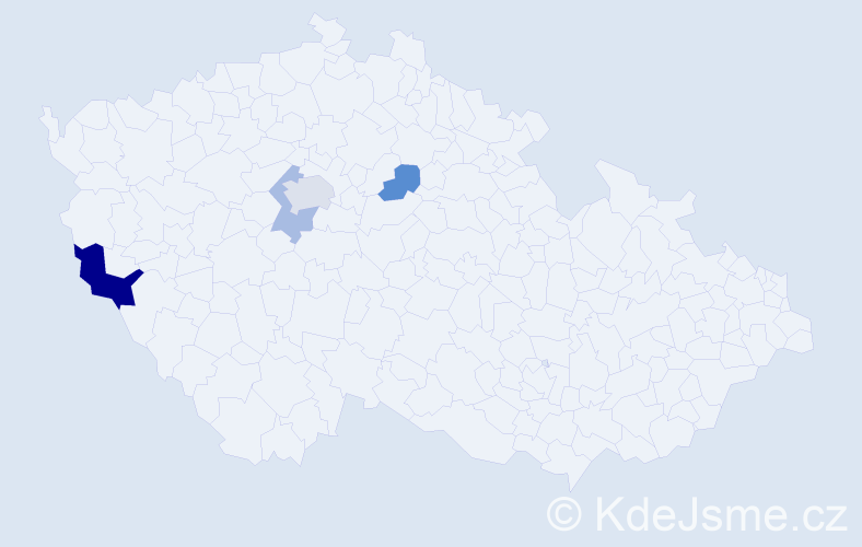 Příjmení: 'Plesslová', počet výskytů 7 v celé ČR
