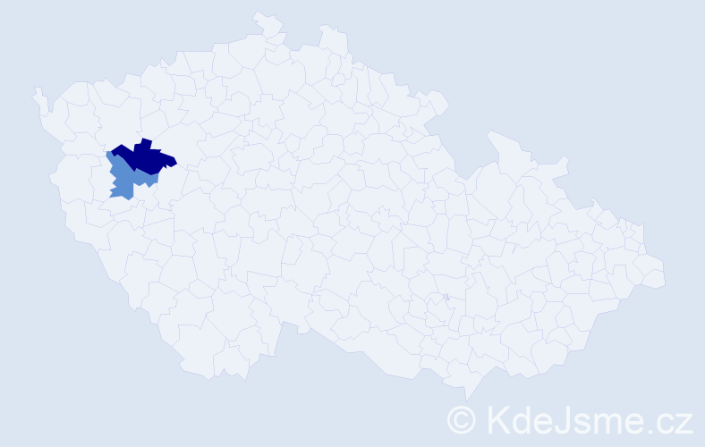 Příjmení: 'Orszagová', počet výskytů 4 v celé ČR