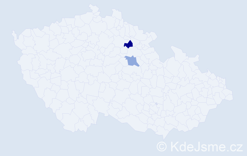 Příjmení: 'Futasová', počet výskytů 2 v celé ČR