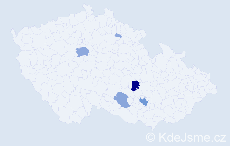 Příjmení: 'Lupoměchová', počet výskytů 16 v celé ČR