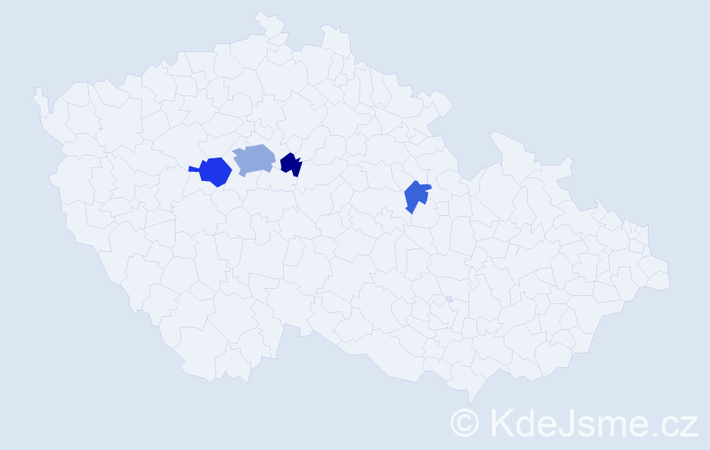 Příjmení: 'Pashko', počet výskytů 11 v celé ČR