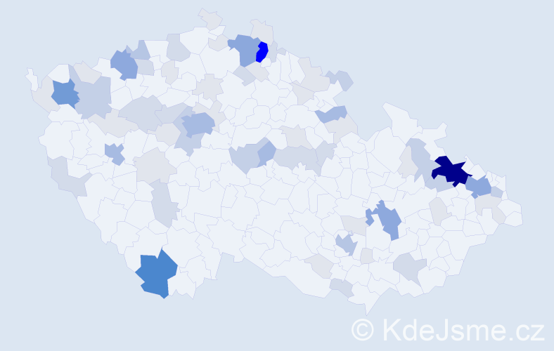 Příjmení: 'Čarná', počet výskytů 209 v celé ČR