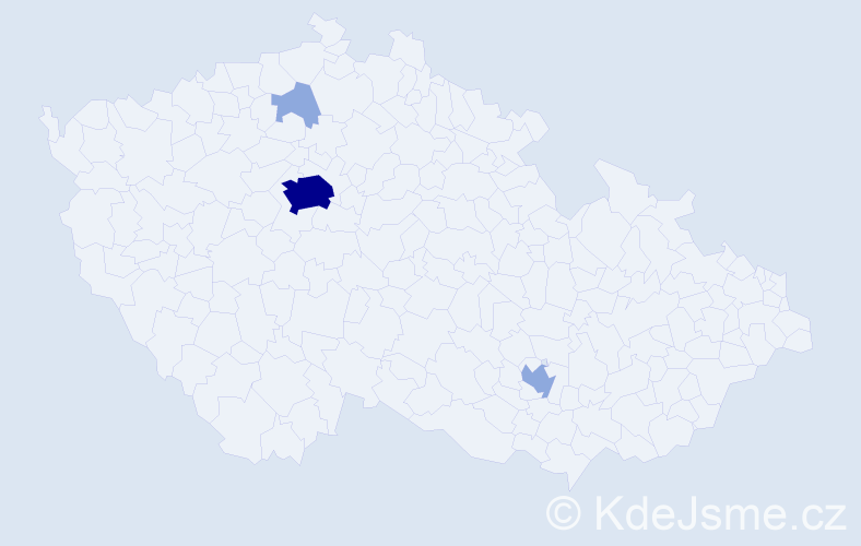 Příjmení: 'Dyda', počet výskytů 8 v celé ČR