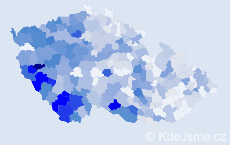 Příjmení: 'Bauer', počet výskytů 2259 v celé ČR