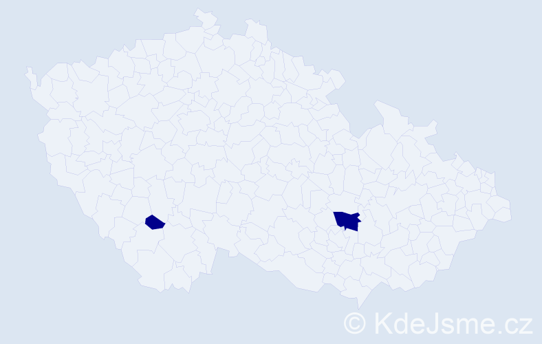 Příjmení: 'Eningerová', počet výskytů 2 v celé ČR