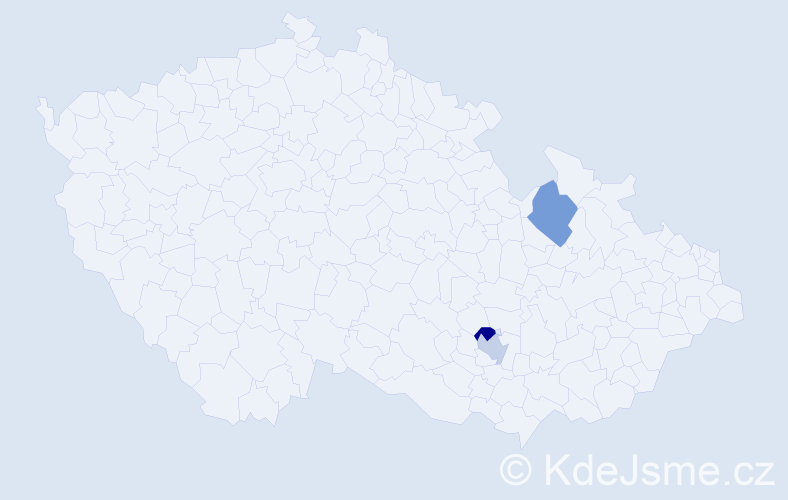 Příjmení: 'Reiff', počet výskytů 6 v celé ČR