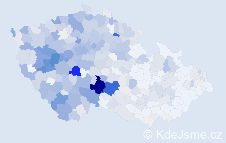 Příjmení: 'Pech', počet výskytů 2126 v celé ČR