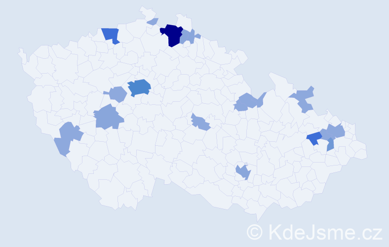 Příjmení: 'Blaschkeová', počet výskytů 44 v celé ČR