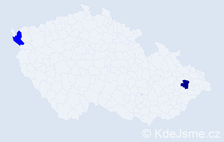 Příjmení: 'Akantis', počet výskytů 3 v celé ČR